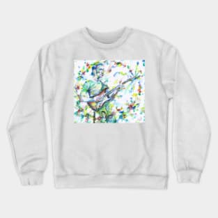 FRANK ZAPPA watercolor portrait .8 Crewneck Sweatshirt